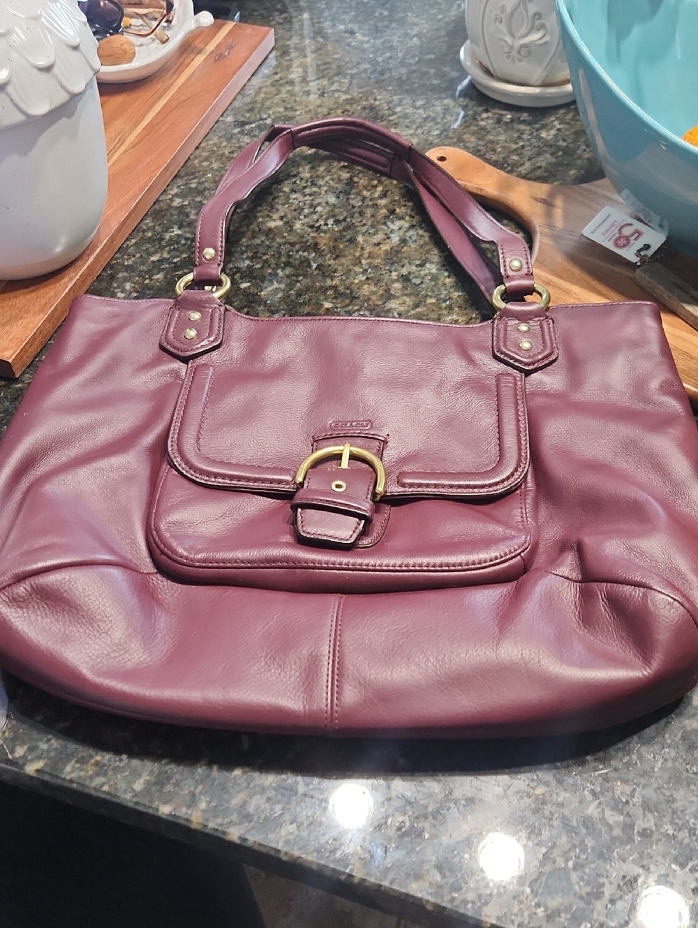 Coach Campbell Belle Leather  Carryall